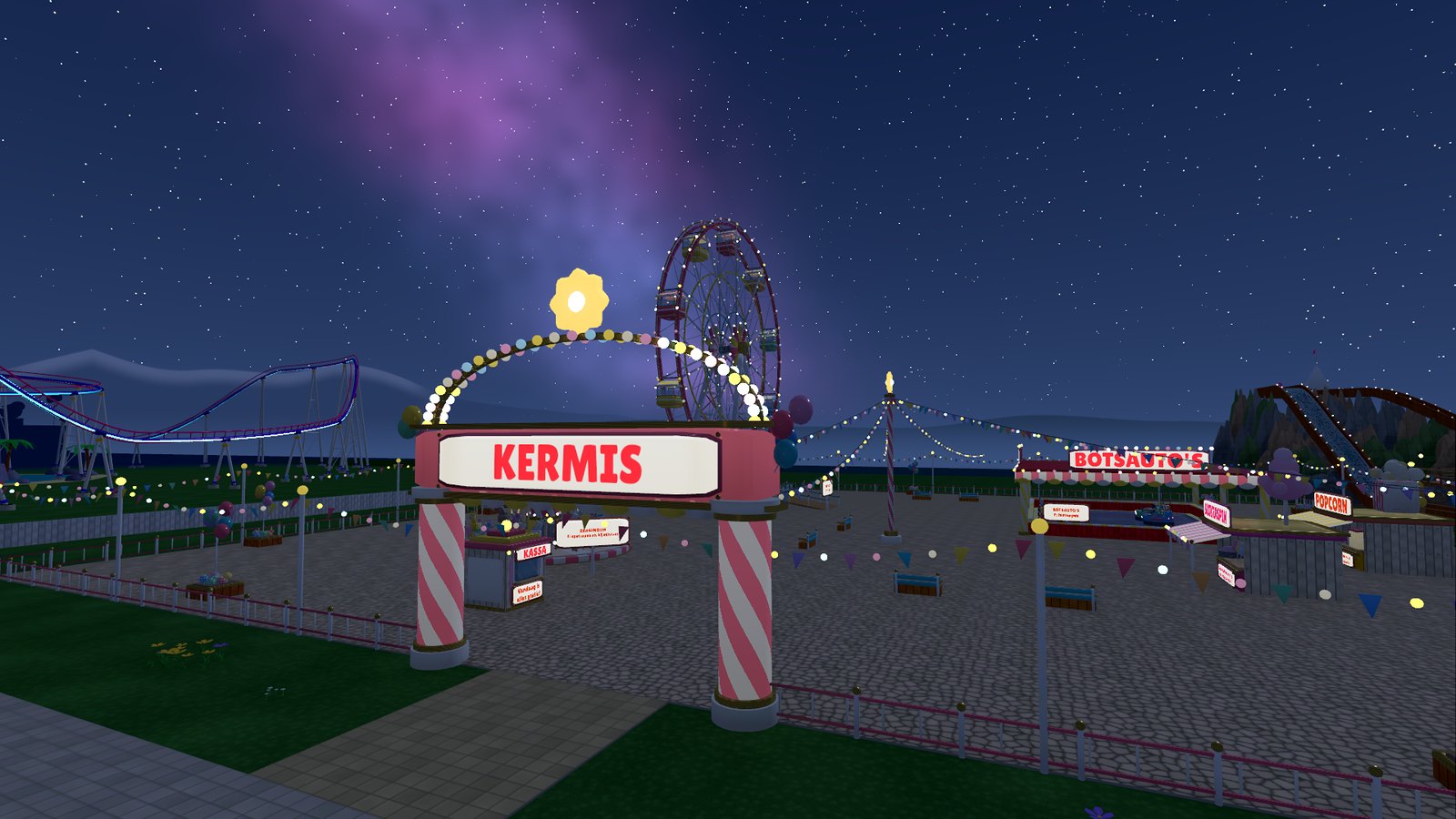 De kermis als het donker wordt