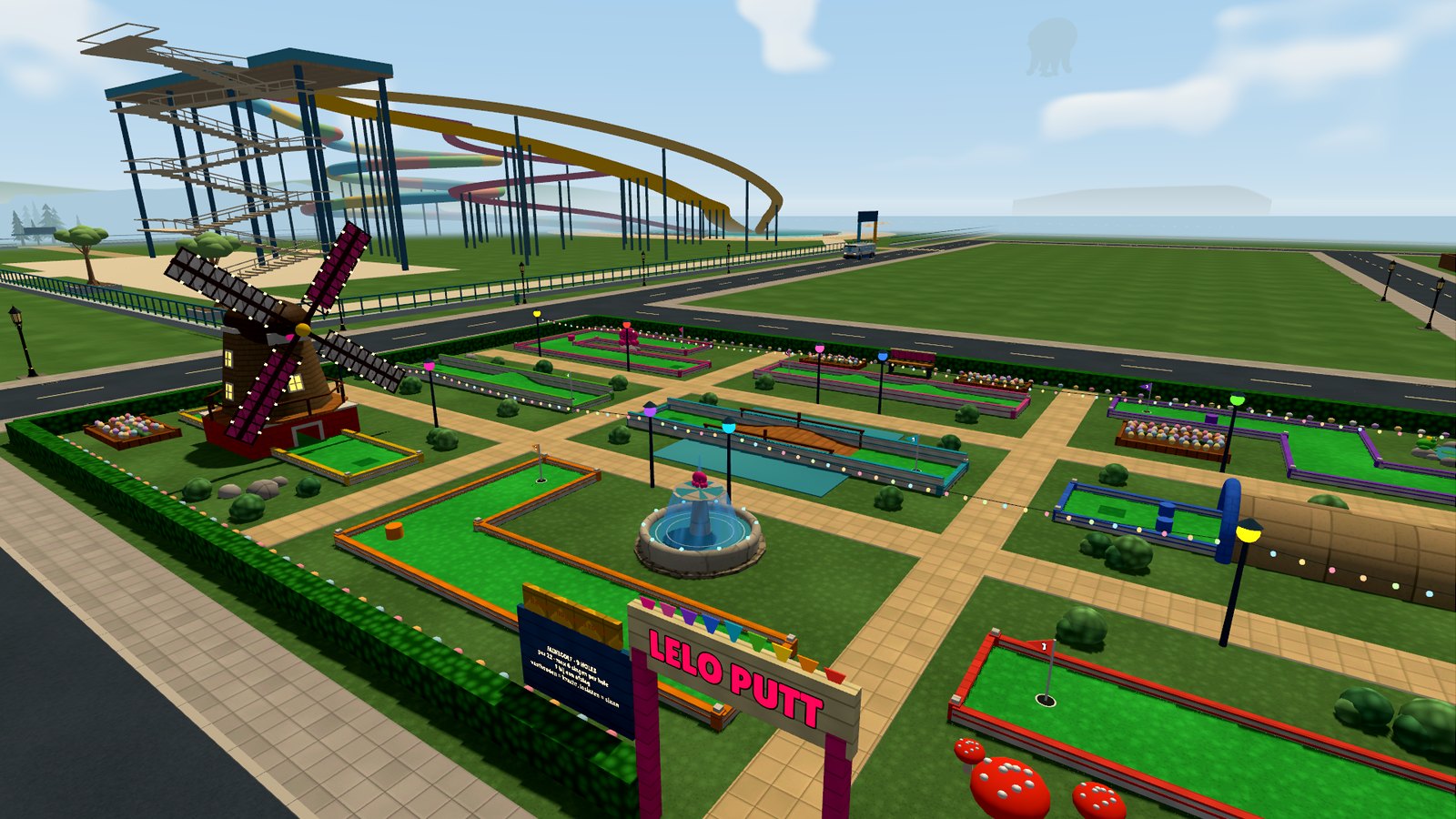Lelo Putt, negen holes minigolf